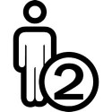 2 persoons paraplutent